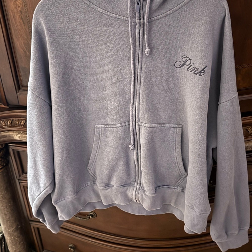 PINK Victoria's Secret Blue Fleece Jacket